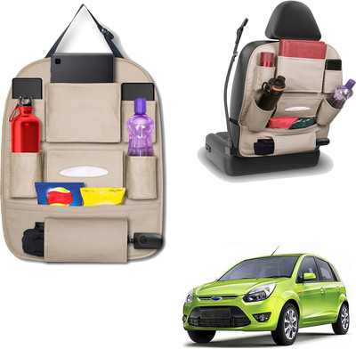 PEEPS STORE peepsstore pack of 1 beige,cream colour car organizer bags for Figo 2010 2 Car Multi Pocket(6 L)