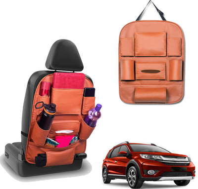 PEEPS STORE Peepsstore pack of 1 Tan,Orange colour car organizer bags for BRV 2016 Car Multi Pocket(6 L)