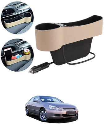 MSNP Seat Gap Organizer Front Seat with Stroge Funtion & Usb Ports For Car 4 Car Side Seat Catcher(0 L)