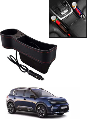 AYW Multifunctional Black Side Seat Pocket With USB Socket For Car-45 Car Side Seat Catcher(0 L)