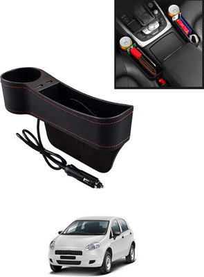 AYW Multifunctional Black Side Seat Pocket With USB Socket For Car-211 Car Side Seat Catcher(0 L)