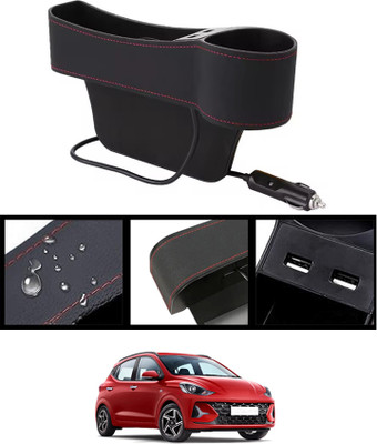 MSNP Seat Gap Organizer Front Seat With USB Ports ,Cup,Phone,Key,Coin Holder 101 Car Side Seat Catcher(0 L)