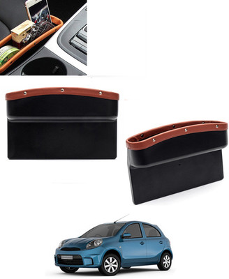 ABJD Universal Front Seat side Pocket For Car with Multipurpose Storage 186 Car Side Seat Catcher(0 L)
