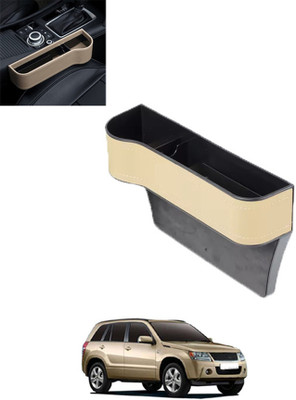 MSNP Front Seat Gap Filler Organizer With Cup Holder & Stroge Function For Car 105 Car Side Seat Catcher(0 L)