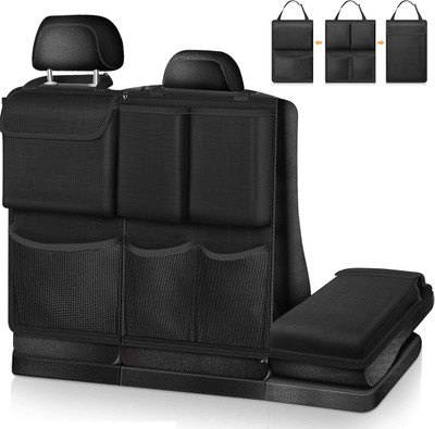 STHIRA Car Organizer Modular Multi Compartment Hanging Storage Bag Trunk Organizer(Black)