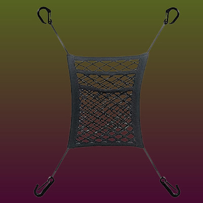 Elthvis 3-Layer Car Mesh Organizer, Seat Back Net Bag, Automotive Seat Back Organizers, Car Multi Pocket(1 L)