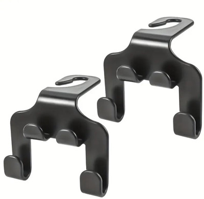 RHHG E COM Car Seat Headrest Hanger Seat Hook ( 2pcs ) for Hanging Purses,Bags & Mobile | Car Side Seat Catcher(5 L)