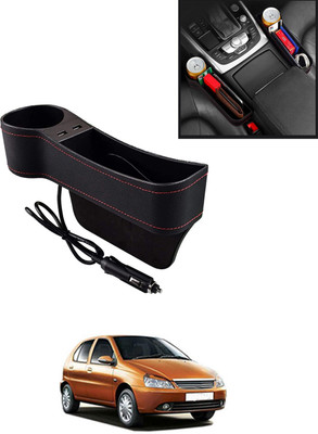 AYW Multifunctional Black Side Seat Pocket With USB Socket For Car-149 Car Side Seat Catcher(0 L)