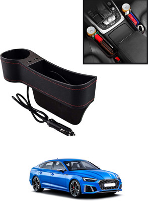 AYW Multifunctional Black Side Seat Pocket With USB Socket For Car-223 Car Side Seat Catcher(0 L)