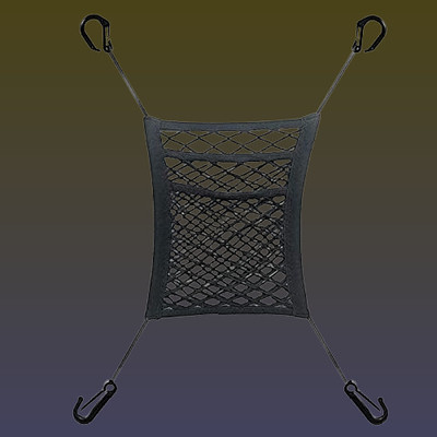 Svayunex 3-Layer Car Mesh Organizer, Seat Back Net Bag, Automotive Seat Back Organizers, Car Multi Pocket(1 L)