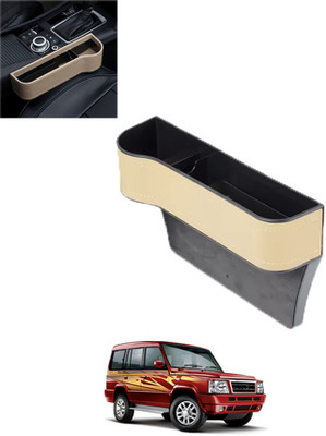 MSNP Front Seat Gap Filler Organizer With Cup Holder & Stroge Function For Car 209 Car Side Seat Catcher(0 L)