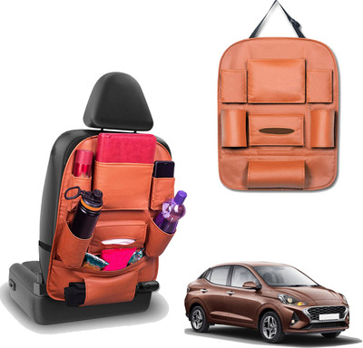 PEEPS STORE Peepsstore pack of 1 Tan,Orange colour car organizer bags for Aura 2020 Car Multi Pocket(6 L)
