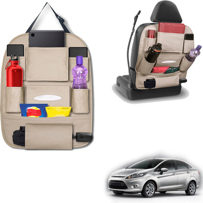 PEEPS STORE peepsstore pack of 1 beige,cream colour car organizer bags for Fiesta old Car Multi Pocket(6 L)