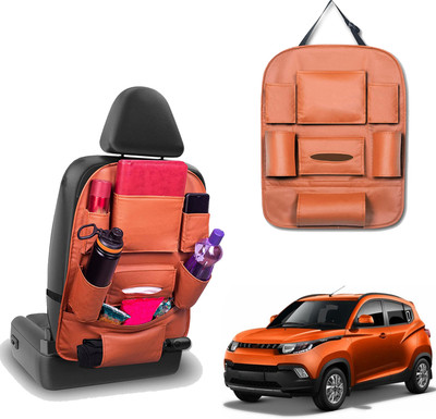 PEEPS STORE Peepsstore pack of 1 Tan,Orange colour car organizer bags for KUV 100 2016 Car Multi Pocket(6 L)