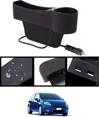AYW Seat Gap Black Organizer Front Seat With USB Ports,Cup,Phone,Key,Coin Holder103 Car Side Seat Catcher(0 L)