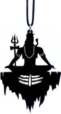 Kumar agencies Acrylic Lord Shiva Black Car Hanging Ornament (Pack 0f 1 ) kch06 Car Hanging Ornament(Pack of 1)