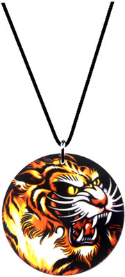 AFH Only One Tiger Wooden Decorative Interior Car Hanging Ornament Car Hanging Ornament(Pack of 1)