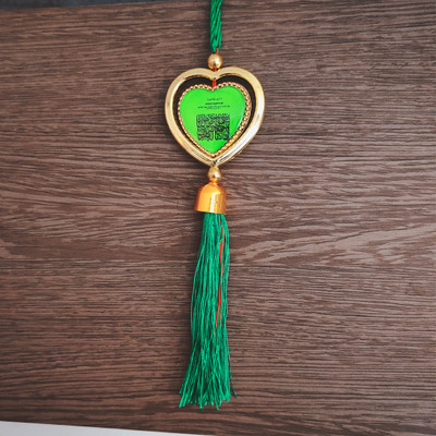 Sullery Spiritual Muslim Heart Shape Car Hanging Ornament SCr19 Car Hanging Ornament(Pack of 1)