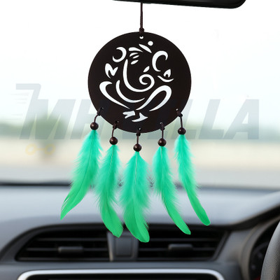 MH VILLA Dream Catcher Car Hanging Handmade Hanging Wall Hangings GANESHA Car Hanging Ornament(Pack of 1)