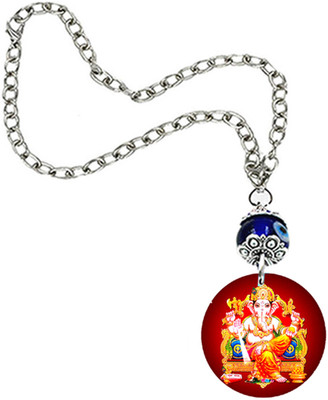 AFH Lord Lambodar Gajanan Evil Eye Charm Religious Protective Car Hanging Ornament Car Hanging Ornament(Pack of 1)