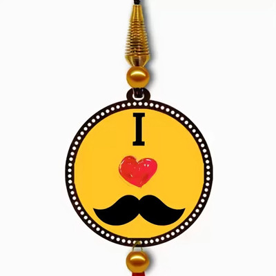 Giftlab I Love Moustache Car Hanging Ornament Car Hanging Ornament(Pack of 1)