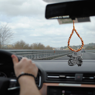 M Men Style IMAM ALI SHIA SHITE ISMAILIC (YA ALI) ZULFIQAR Tasbih Mala Hanging SCrMa202463 Car Hanging Ornament(Pack of 1)