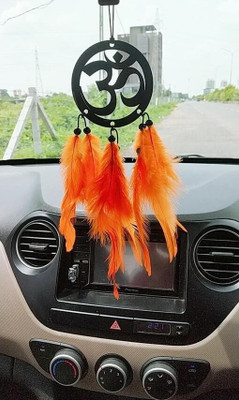 Dalli Nesh om kesari Hanging Orange Dream Catcher Car Hanging Ornament(Pack of 1)