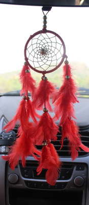 suukoon handmates CAR RED Car Hanging Ornament(Pack of 1)