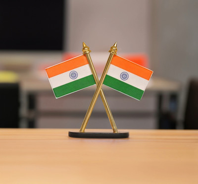 ASRYD Indian National Flags For Car Dashboard Decoration Car Hanging Ornament(Pack of 1)