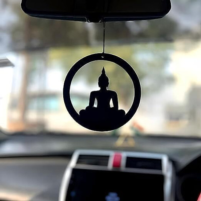 Cloudzy Store Dream Catcher Buddha Car Hanging Ornament(Pack of 1)