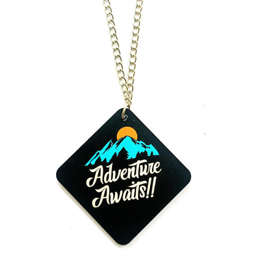 GXYS Both Side Adventure Awaits Car Hanging Ornament(Pack of 1)