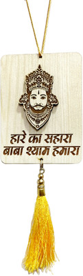 Sunder Kaya Haare Ka Sahara Baba Shyam Humara (Khatu Shyam) Car Hanging With Latkan,4x4Inch Car Hanging Ornament(Pack of 1)