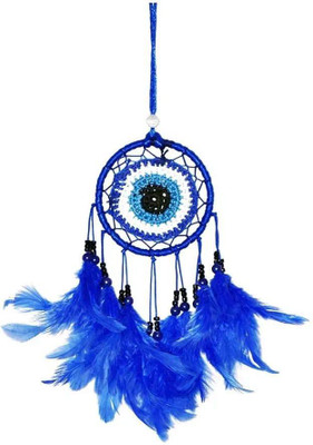 GIFTWA Evil Eye Hanging – Dream Catcher for Good Luck & Positivity Car Hanging Ornament(Pack of 1)