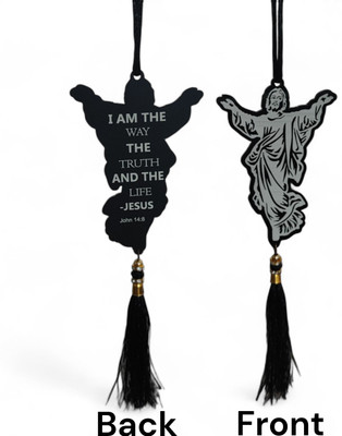 DHANIPASALA Jesus Christ Car Hanging Black Car Hanging Ornament(Pack of 1)