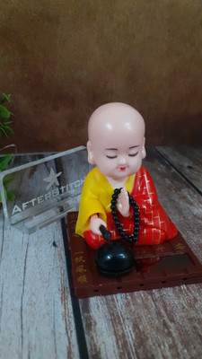 AFTERSTITCH Solar buddha 002 Car Hanging Ornament(Pack of 1)