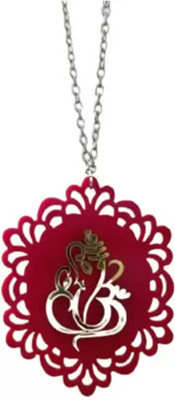 XAZE CRAFT 3D Acrylic Car Hanging Ganesh (01) Car Hanging Ornament(Pack of 1)