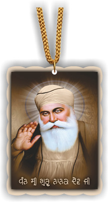 ART END Guru Nanak Dev Ji Idol Photo P48 decoration accessories Car Hanging Ornament(Pack of 1)