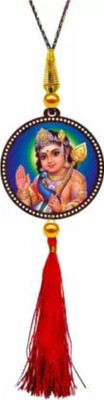 Giftlab Lord Kartikeya Mirror Car Hanging Showpiece Car Hanging Ornament(Pack of 1)