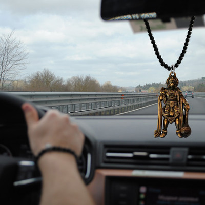 Shiv Jagdamba Religious Lord Pawanputra Bajrangbali Hanuman Car Rearview MirrorShivCrMa2024155 Car Hanging Ornament(Pack of 1)