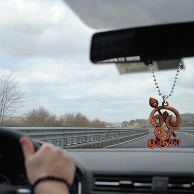 M Men Style Religious South Indian Tamil Om Gada Vel cardecor-SPn20211292 Car Hanging Ornament(Pack of 1)