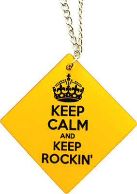 GXYS Both Side Keep Calm and Keep Rockin Car Hanging Ornament(Pack of 1)