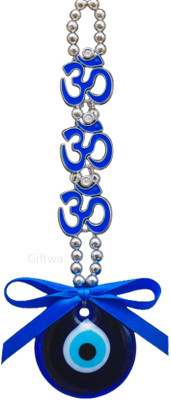GIFTWA Om evil eye Nazar Battu Hanging for Home & Car Decor Car Hanging Ornament(Pack of 1)