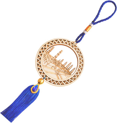 Sullery Double Side Medina Masjid An-Nabawi Islamic Car Decor Wall Hangings SulleryCr73 Car Hanging Ornament(Pack of 1)