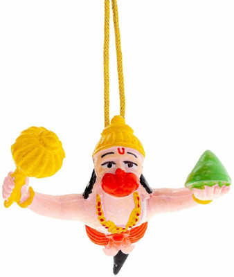 Jyotshika Flying Lord Hanuman Ji Idol Accessory for Car | Car, Home & Office Décor Car Hanging Ornament(Pack of 1)