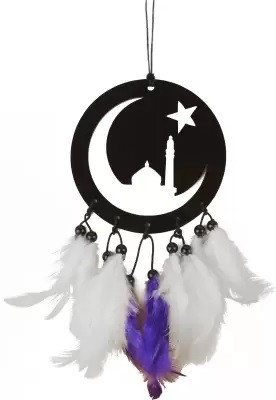 Niya Krafts Car Hanging Allah Chand Car Hanging Ornament(Pack of 1)