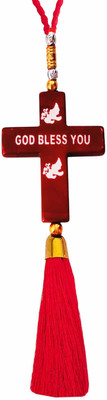M Men Style Religious Lord Jesus God Bless You Car Interior Decor Mirror Hanging SCr202526 Car Hanging Ornament(Pack of 1)