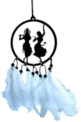 SE IMAGINE Radha Kishan Dream Catcher For Car Hanging Wind Chimes Car Hanging Interior Car Hanging Ornament(Pack of 1)