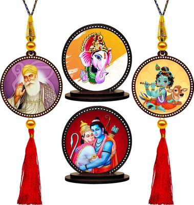 GiftzLane p49d99-p34d95-p34d83-p49d90 Car Hanging Ornament(Pack of 1)
