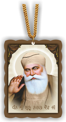 ART END Guru Nanak dev ji Interior P47 idol decoration accessories Car Hanging Ornament(Pack of 1)
