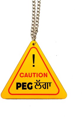 Printjas Good Caution Peg Lagga Punjabi Car Hanging Ornament(Pack of 1)